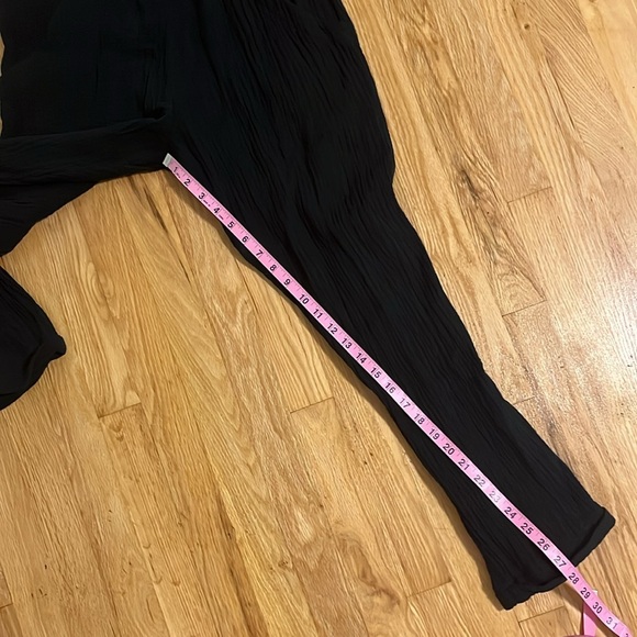 Stillwater Black Double Gauze Some Beachy Overalls Sz S - Picture 6 of 7